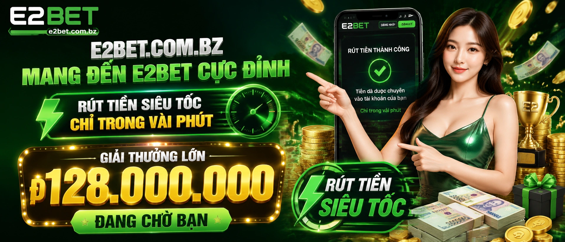 Banner e2bet Việt Nam về giao diện và trải nghiệm di động