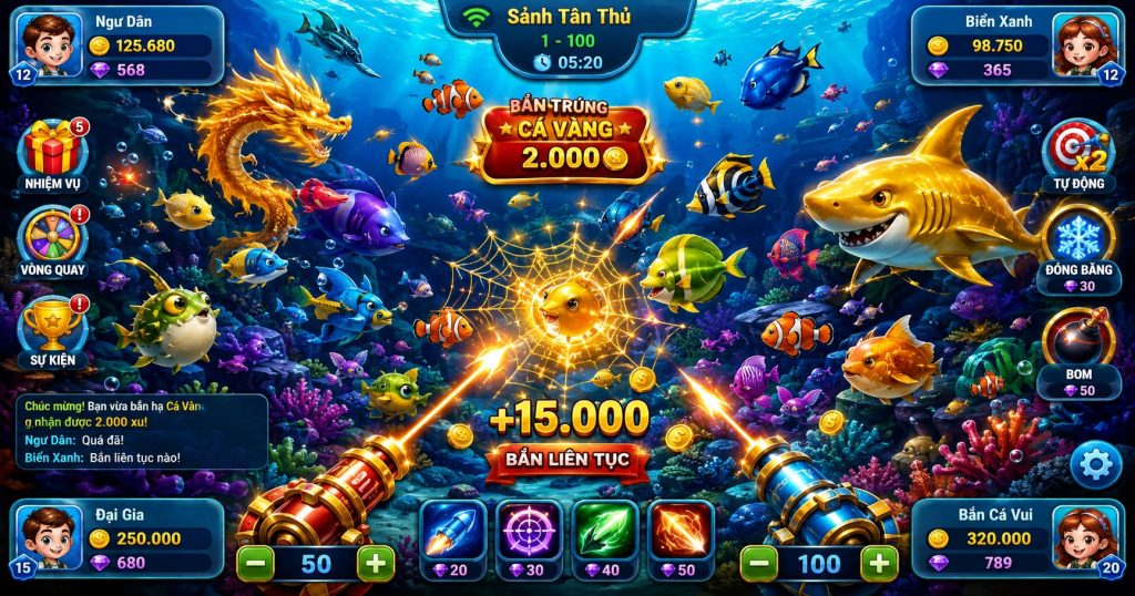 tai caxeng: Trò chơi bắn cá tài lộc hấp dẫn tại 789bet 111